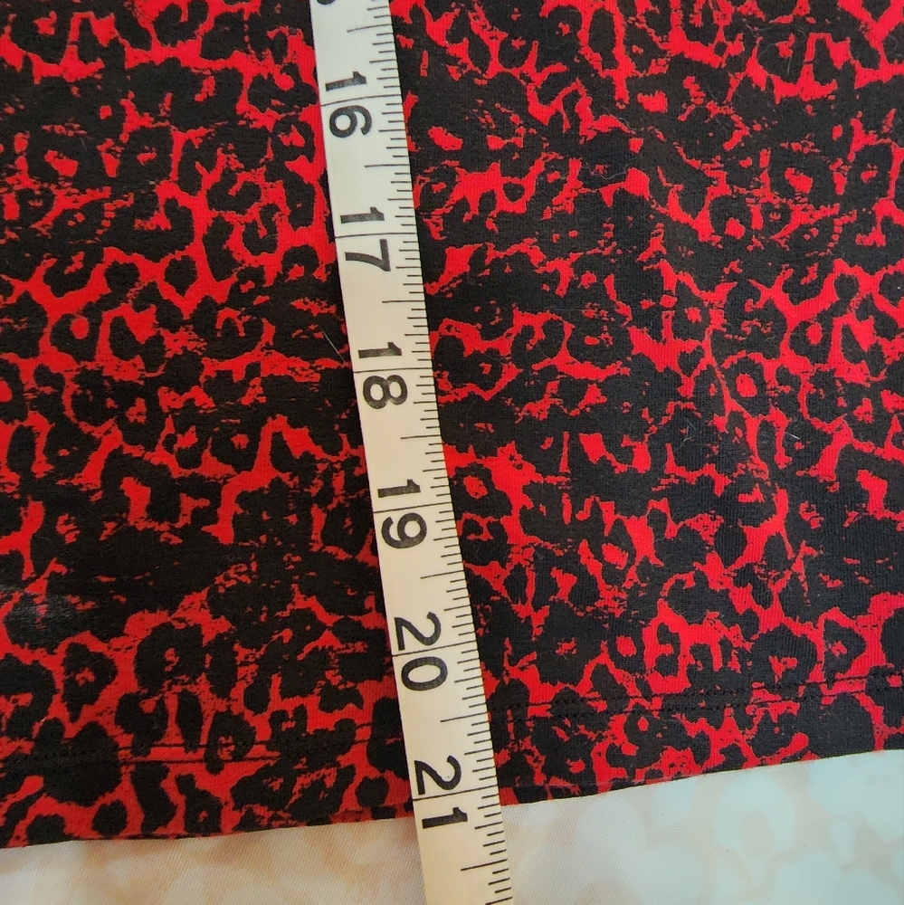 SOLD! BlackHeart - Red & Black Cheetah Print Tank Top - Picture 5 of 7